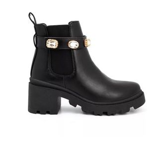 Nicole Miller Platform Chelsea Rhinestone Boots